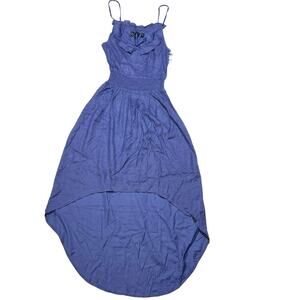 Vans Pleasant Dress Boho Sundress Junior Small Sleeveless Blue Straps New Tags